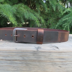 Ships Today 30 inch waist Crazy Horse Water Buffalo leather,Rustic leather belt ,1 1/2&quot; wide Full Grain leather belt size 32