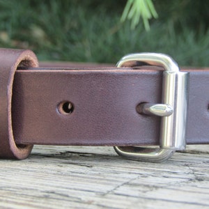 1 inch wide Dark brown Bridle Leather belt,   Made with US hides,  Custom made belt, handmade belt, mens leather belt, womens leather belt