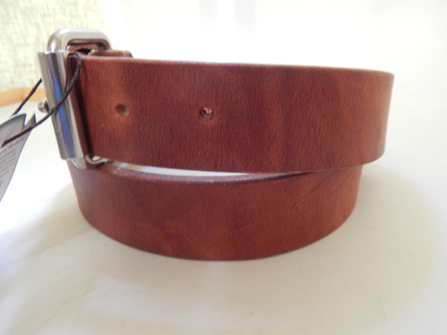 1 1/2 Hermann Oak Harness Leather Belt/ Men's Thick | Etsy