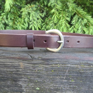 New Discounted 32 waist size 35 belt size, 1 inch Hermann Oak  Latigo Leather ,  Made in US with US hides, leather belt, womans leather belt