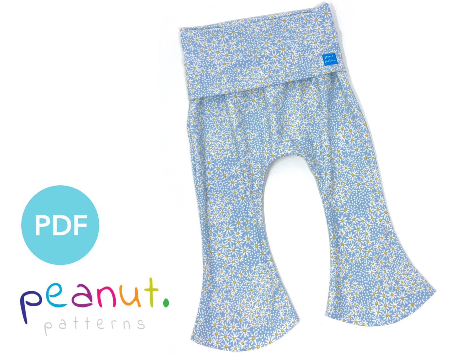 Bell Bottom Pant Sewing Pattern PDF Sewing Pattern Baby Etsy