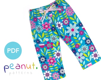 Woven Pajama PJ Pant Sewing Pattern • PDF Sewing Pattern • Baby, Kid, Toddler, Infant, Child • Peanut Patterns Stevie #18