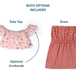 Tube Top Sewing Pattern PDF Sewing Pattern Baby, Kid, Toddler, Infant, Child Peanut Patterns 73 Indigo image 2