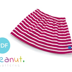 Simple Skirt Sewing Pattern • PDF Sewing Pattern • Baby, Kid, Toddler, Infant, Child • Peanut Patterns Genevieve #59