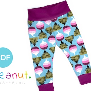 Cuffed Pant Sewing Pattern • PDF Sewing Pattern • Baby, Kid, Toddler, Infant, Child • Peanut Patterns Hadley #10