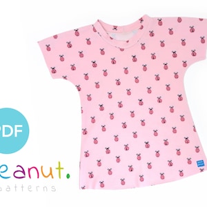 Simple Dress Sewing Pattern • PDF Sewing Pattern • Baby, Kid, Toddler, Infant, Child • Peanut Patterns #86 Ella
