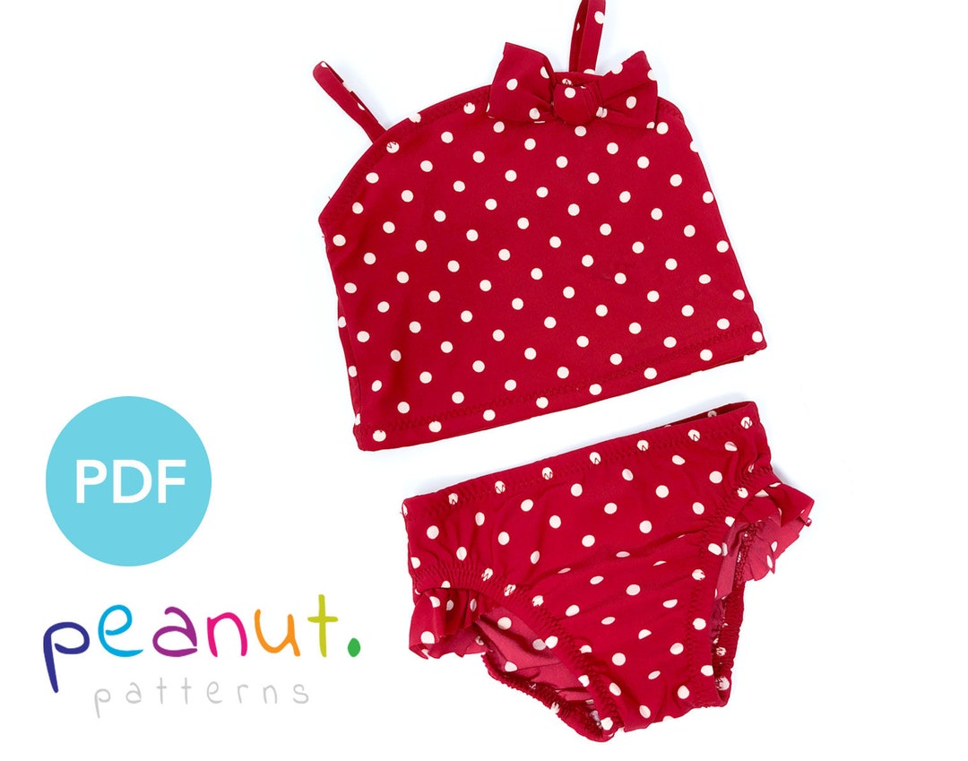 Two Piece Swimsuit Sewing Pattern • PDF Sewing Pattern • Baby, Kid ...