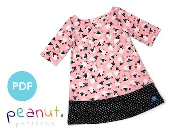 Dress Sewing Pattern • PDF Sewing Pattern • Baby, Kid, Toddler, Infant, Child • Peanut Patterns #36 Emily