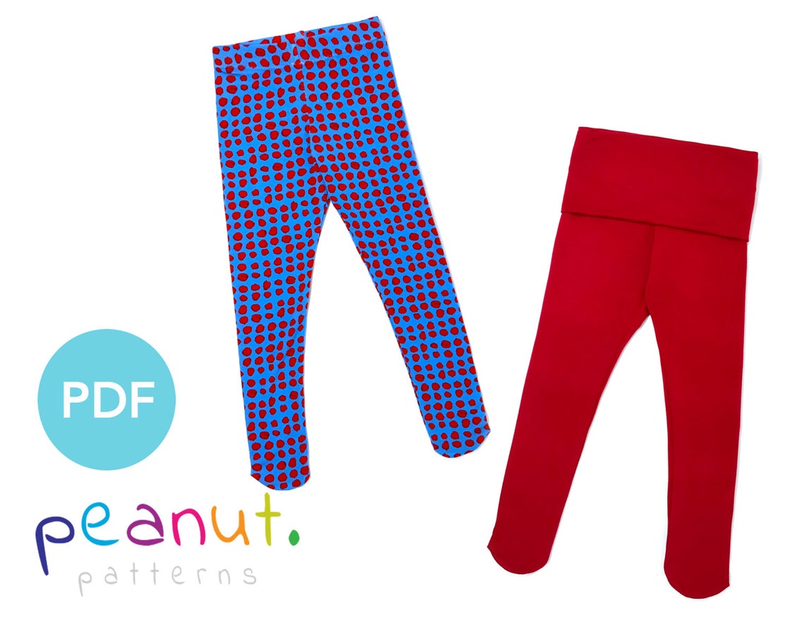 Footed Tights Sewing Pattern • PDF Sewing Pattern • Baby, Kid, Toddler ...