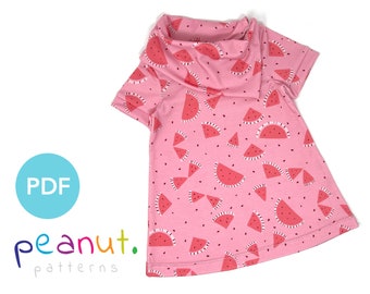 Short Sleeve Dress Sewing Pattern • PDF Sewing Pattern • Baby, Kid, Toddler, Infant, Child • Peanut Patterns Addison #1