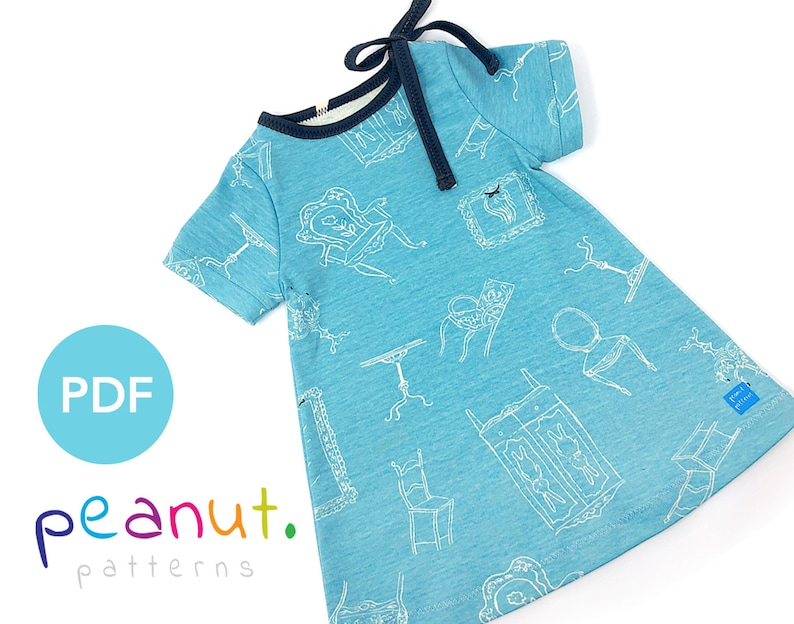 Dress Sewing Pattern PDF Sewing Pattern Baby, Kid, Toddler, Infant, Child Peanut Patterns 26 Rachel image 1