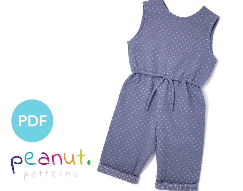 Linen Jumpsuit Sewing Pattern PDF Sewing Pattern Baby Etsy UK