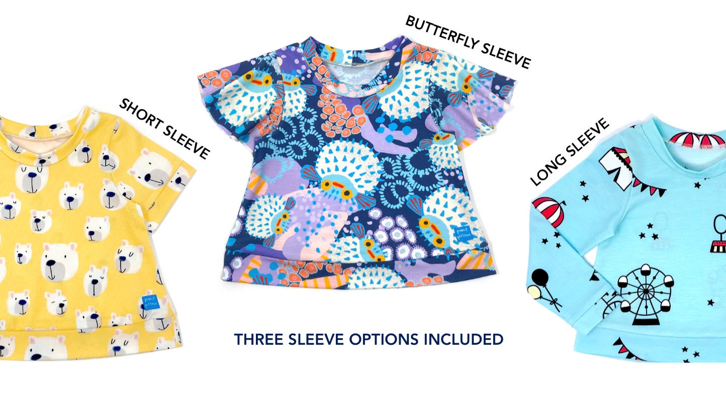 Butterfly Sleeve Top Sewing Pattern PDF Sewing Pattern Etsy