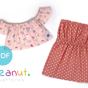 Tube Top Sewing Pattern • PDF Sewing Pattern • Baby, Kid, Toddler, Infant, Child • Peanut Patterns #73 Indigo