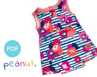 Dress Bodysuit Sewing Pattern • PDF Sewing Pattern • Baby, Kid, Toddler, Infant, Child • Peanut Patterns #29 Sophia