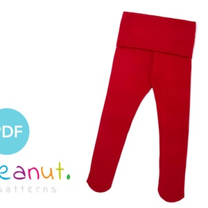 Footed Tights Sewing Pattern • PDF Sewing Pattern • Baby, Kid, Toddler, Infant, Child • Peanut Patterns Camille #72