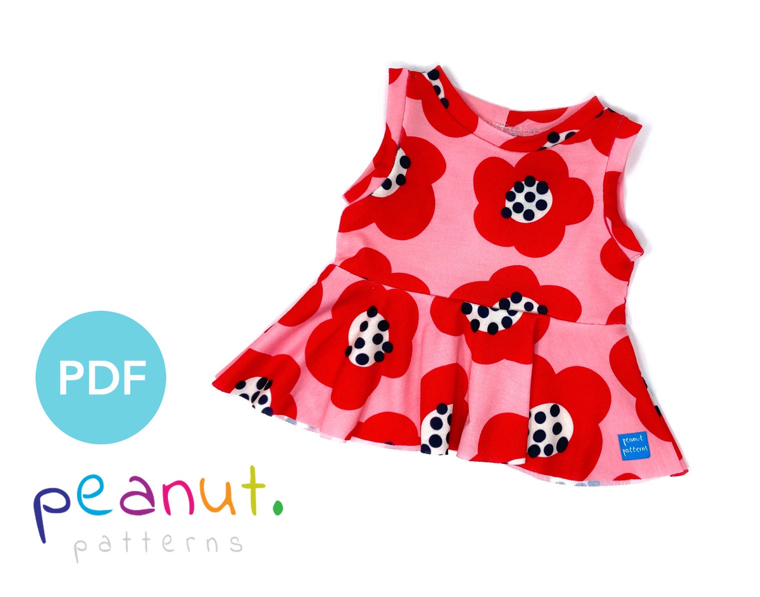 Peplum Top Sewing Pattern PDF Sewing Pattern Baby Kid - Etsy Canada