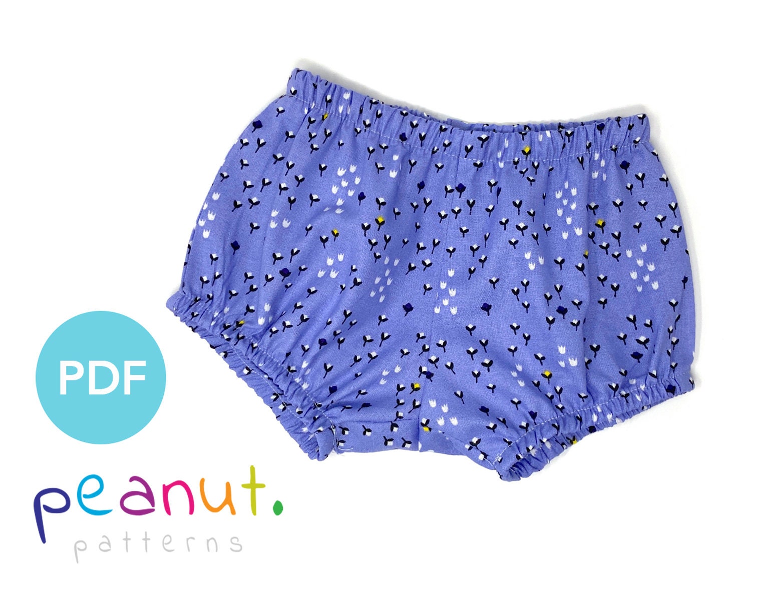 Tess Tulip Shorts, Baby Shorts Pattern, Baby Sewing Patterns, PDF