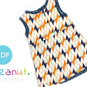 Dress Bodysuit Sewing Pattern • PDF Sewing Pattern • Baby, Kid, Toddler, Infant, Child • Peanut Patterns Sophia #29