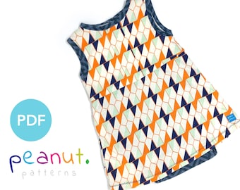 Naaipatroon jurk bodysuit • PDF-naaipatroon • Baby, kind, peuter, baby, kind • Pindapatronen Sophia #29
