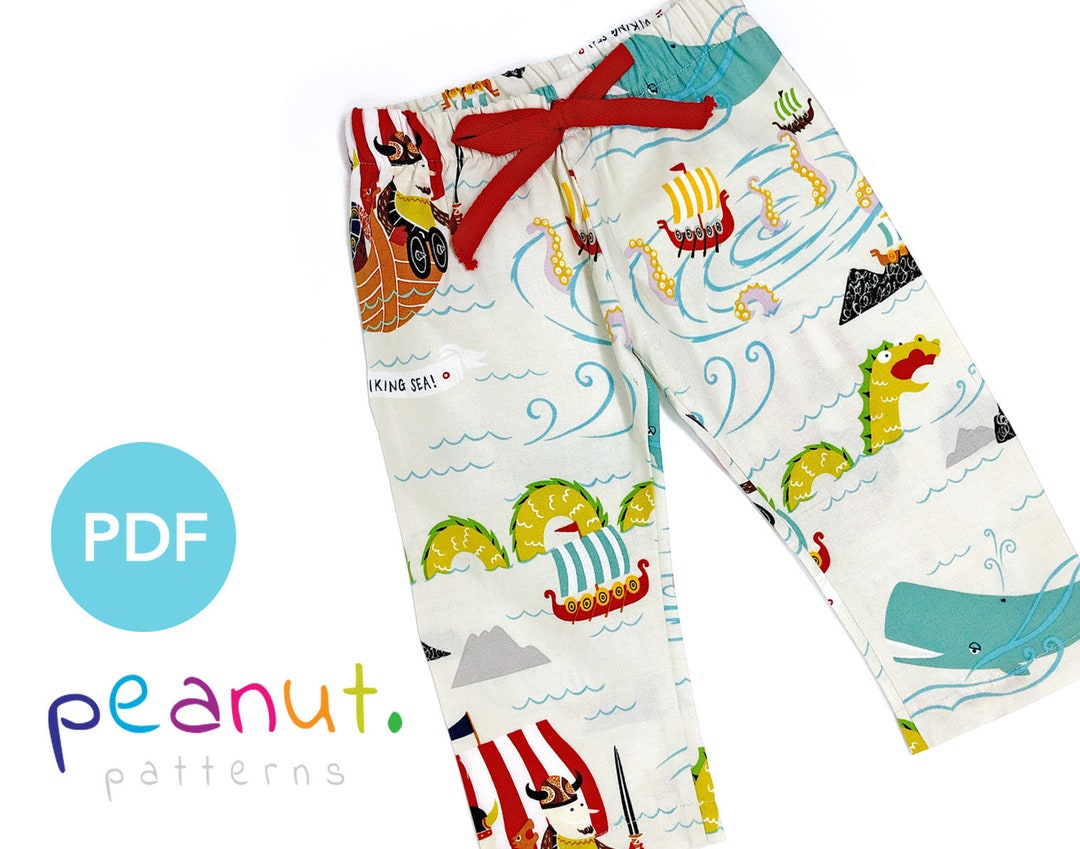 Pajama Pant Sewing Pattern PDF Sewing Pattern Baby, Kid, Toddler