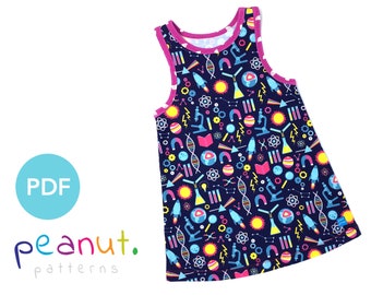 Dress Sewing Pattern • PDF Sewing Pattern • Baby, Kid, Toddler, Infant, Child • Peanut Patterns #32 Mia