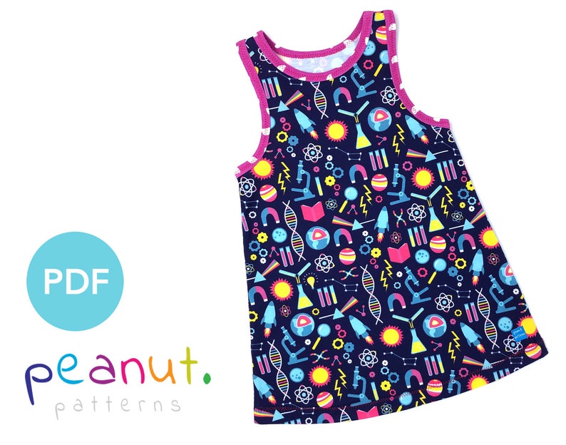 Dress Sewing Pattern PDF Sewing Pattern Baby, Kid, Toddler, Infant, Child Peanut Patterns 32 Mia image 1