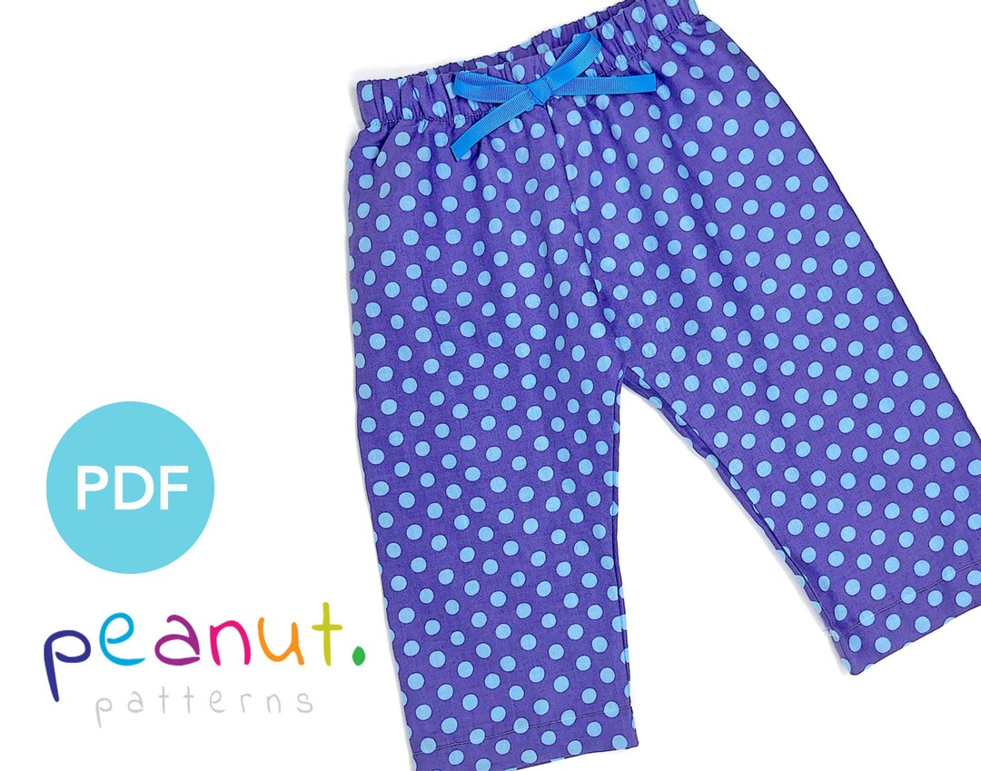 Pajama Pant Sewing Pattern PDF Sewing Pattern Baby, Kid, Toddler