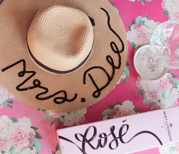 rose all day floppy hat