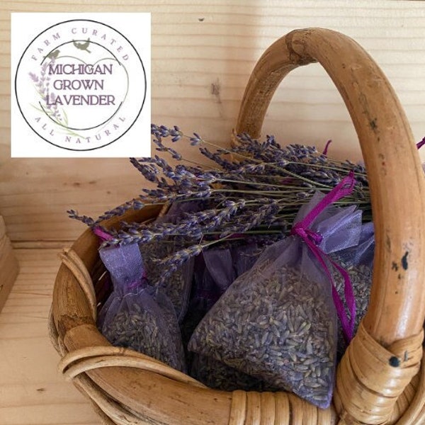 English Lavender Farm Sachet | Party Favors Bulk Discounts | Bridal or Baby Shower Guest Gift | For  Freshening Drawers, Closets, Cars