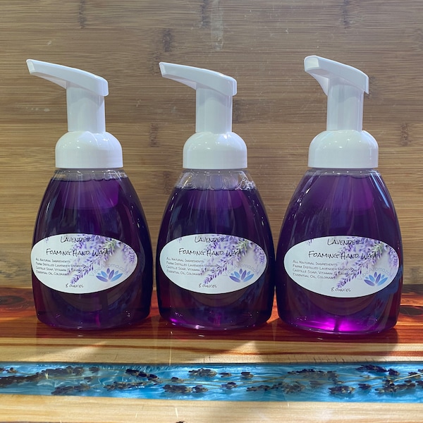Lavender Foaming Hand Soap - Shampoo - Facial Cleanser - Body Wash