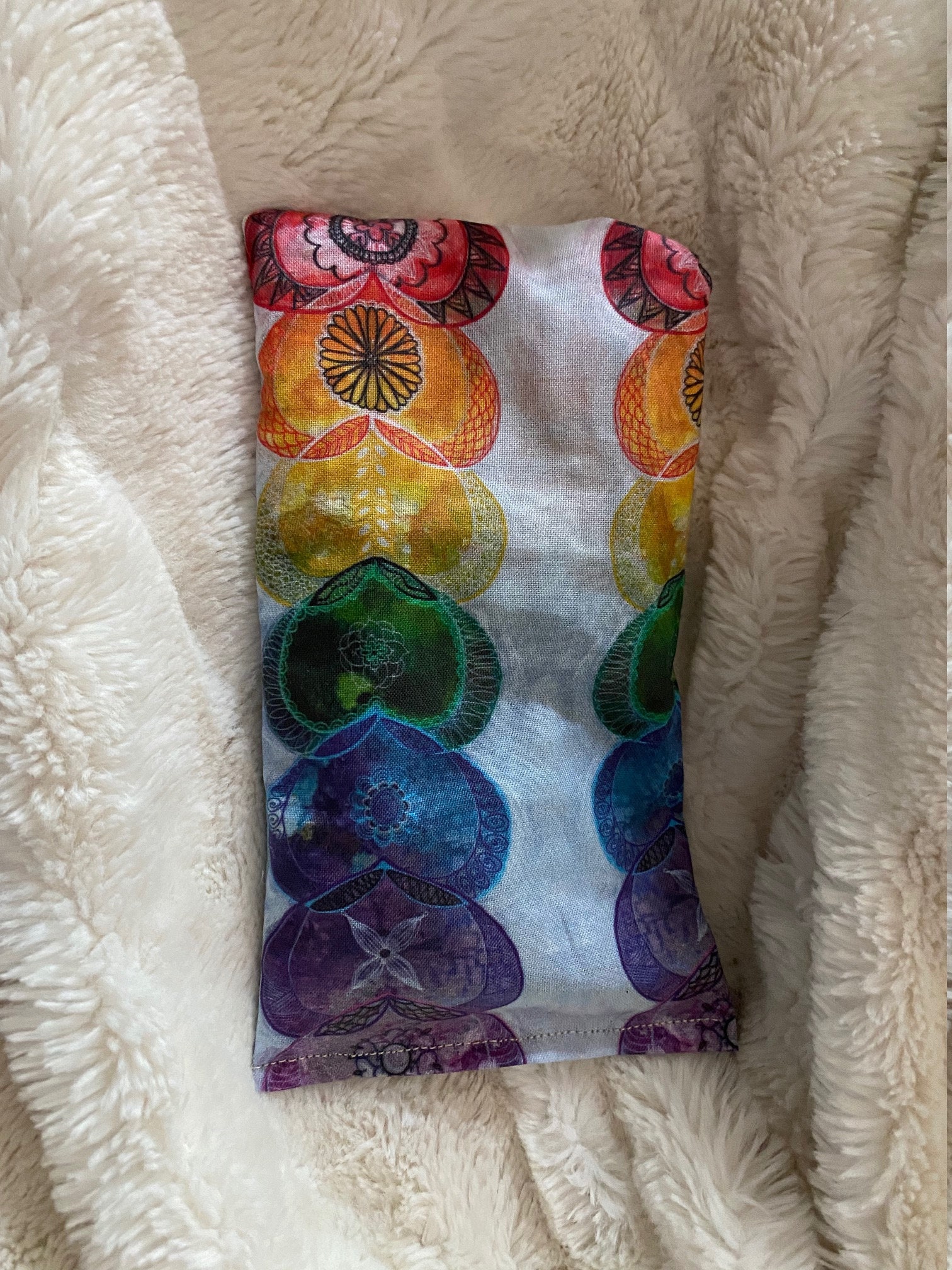 Yoga Savasana Chakra Weighted Eye Pillow / Aromatherapy for Etsy