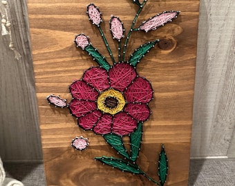 Enseigne artistique florale