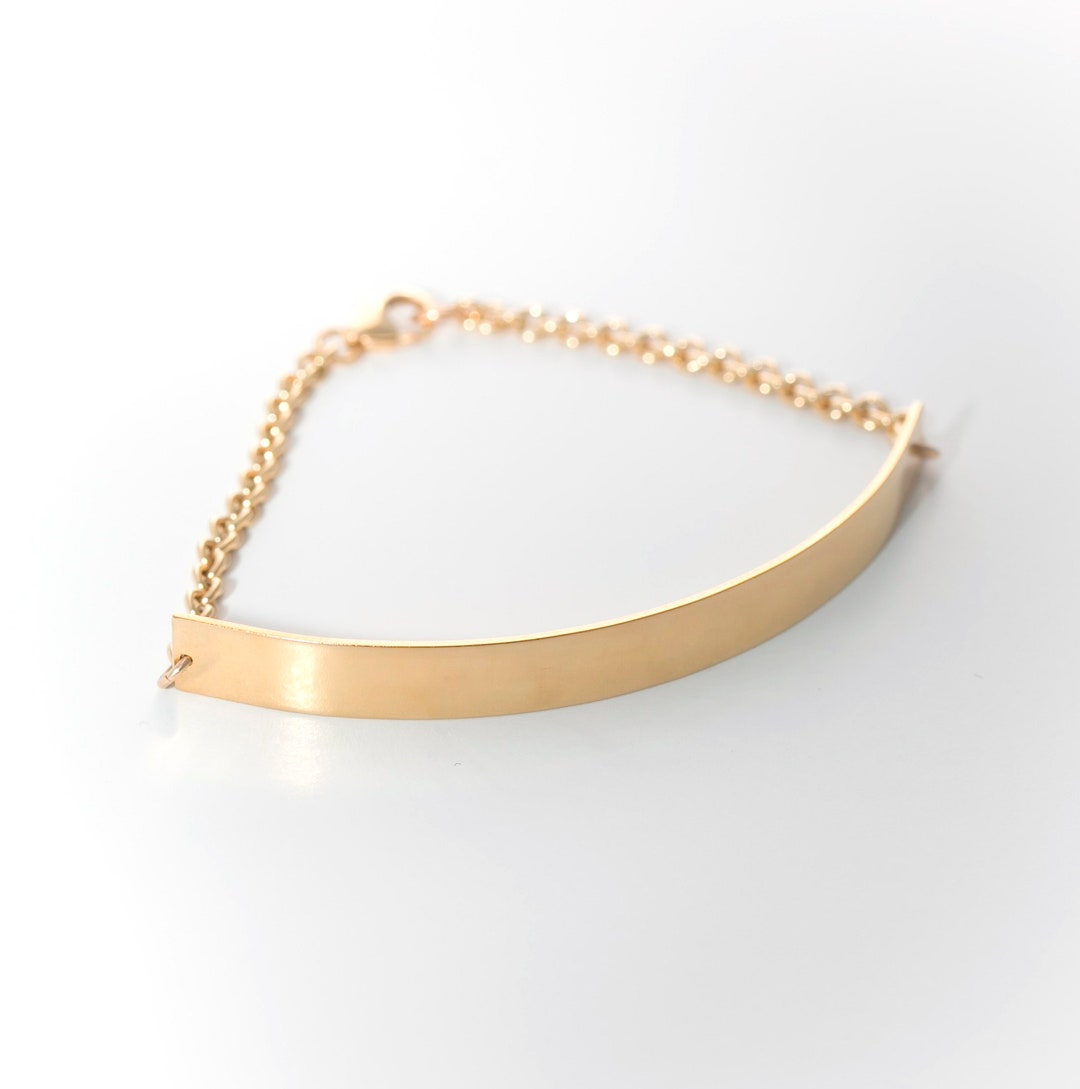 Half Cuff Bracelet 18k Gold Vermeil Half Cuff Bracelet on Chain Etsy