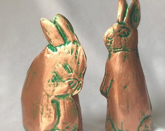 small plastic bunny figurines