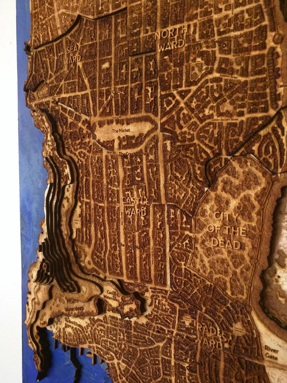 Waterdeep Topographic Map Etsy Waterdeep Topographic Map Etsy