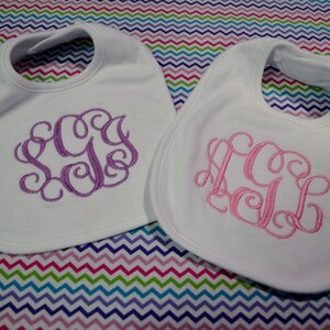 Monogrammed Baby Bib