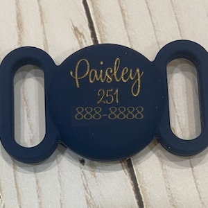 Laser Engraved Air Tag Holder / Personalized Air Tag Holder for Pets Collars and Bags