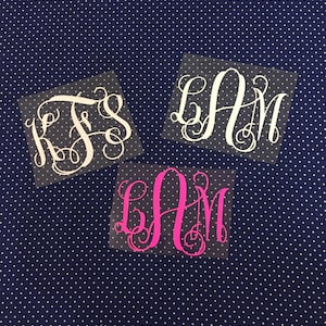 FREE SHIPPING - DIY Iron-on Monogram ... Interlocking Vine