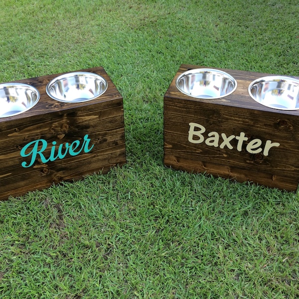 Rustic Dog Bowl Etsy