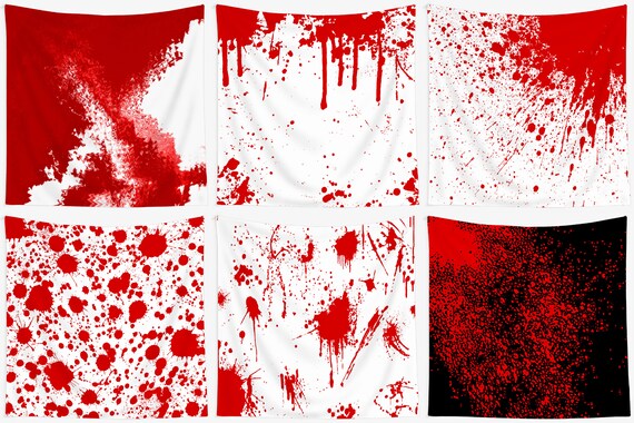 Scary Halloween Decorations Blood Bath Splatter Wall Etsy