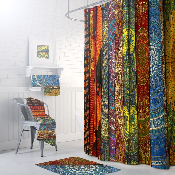 bohemian shower curtain bed bath and beyond