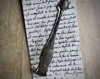 Vintage Silver Sugar Tongs Leaf Silverplate Serving Utensil Leaves Silver Plate Silverware
