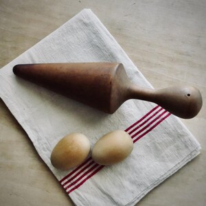 Antique Wooden Masher Muddler Porridge Pestle Rustic Kitchen Utensil Country Farmhouse Cottagecore Decor