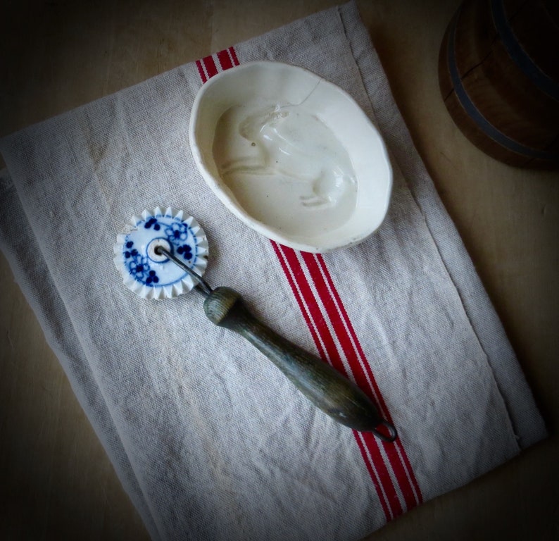 Antique English Pie Crimper Utensil Baking Tool Porcelain Etsy