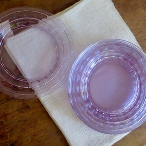 Antique Lavender Depression Glass Plates Amethyst Dishes | Etsy