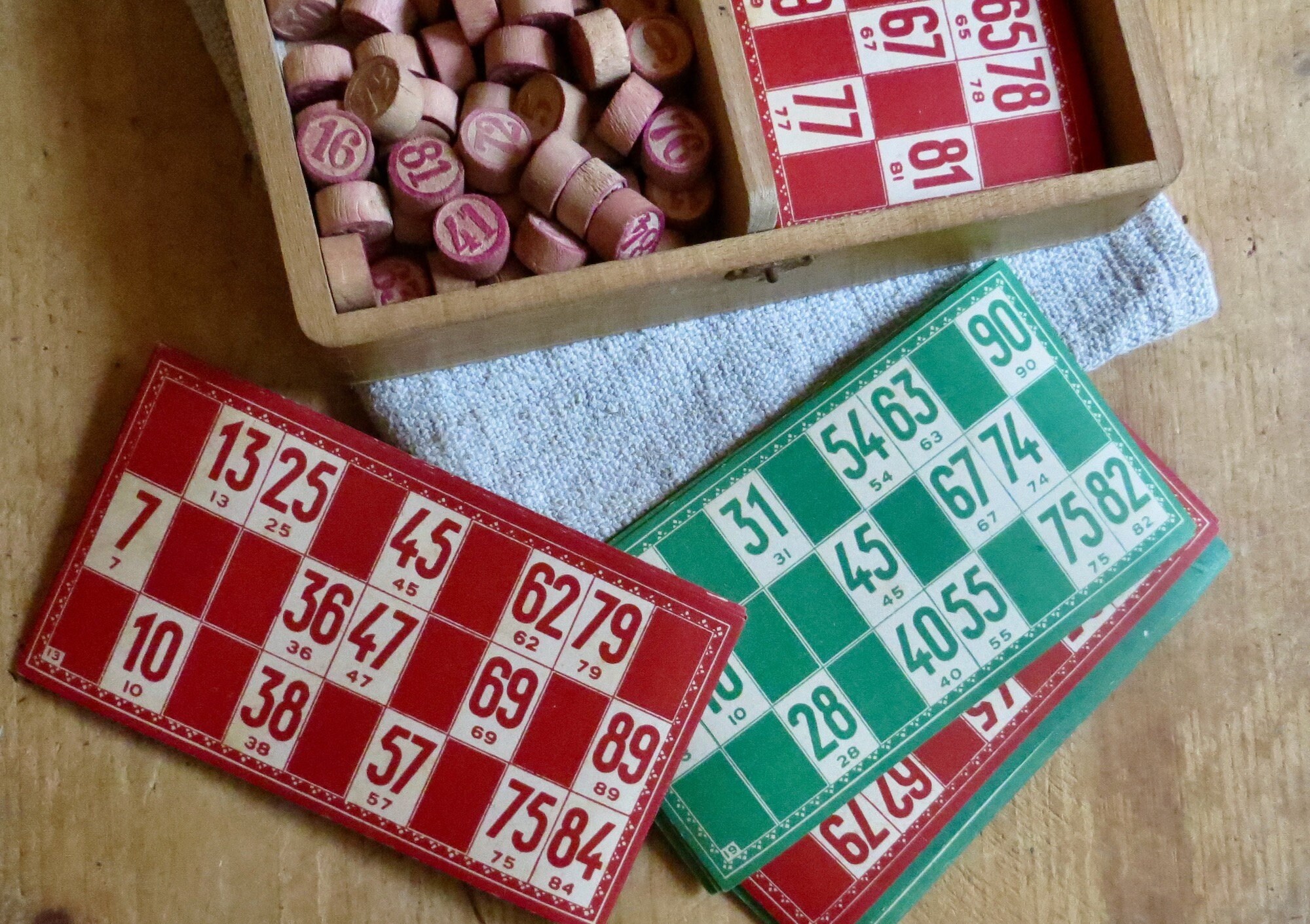 Vintage French Board Game Lotto Bingo Toy Farmhouse Decor Etsy