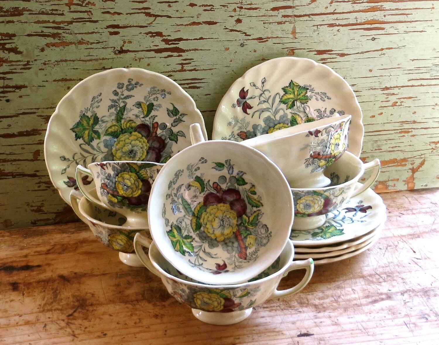Vintage Royal Doulton Soup Bowls Set of Six Bouillon Cups Etsy