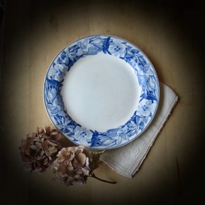 Antique Wedgwood Plate Blue Floral Cookie Tray England Cottagecore Decor