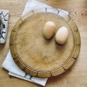 Antique Wooden Bread Board English Breadboard Serving Tray Kitchen Cutting Baking Farmhouse Cottagecore Decor